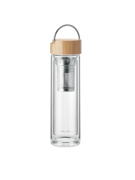 Trinkflasche Glas 400ml