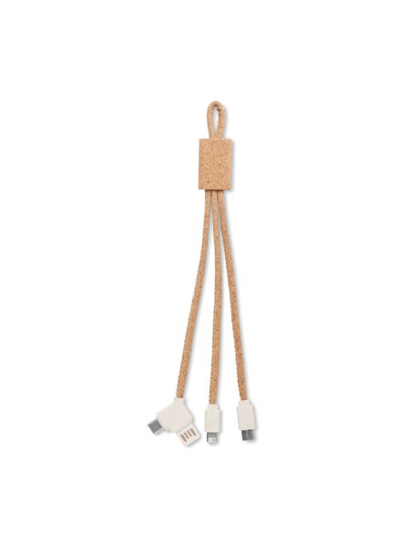 3in1 Ladekabel Kork