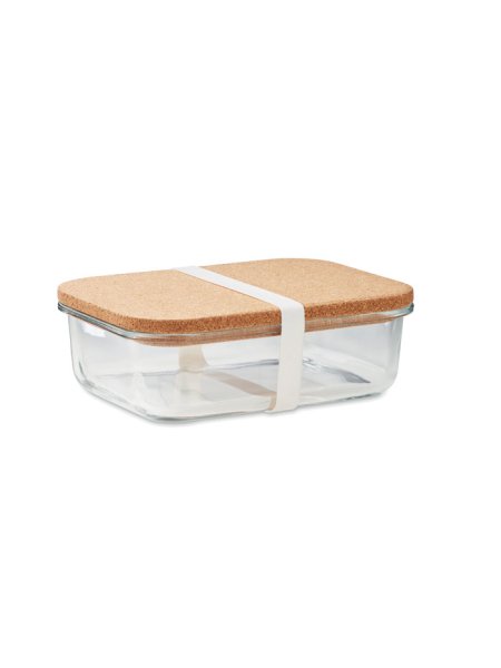 Lunchbox Glas mit Kork