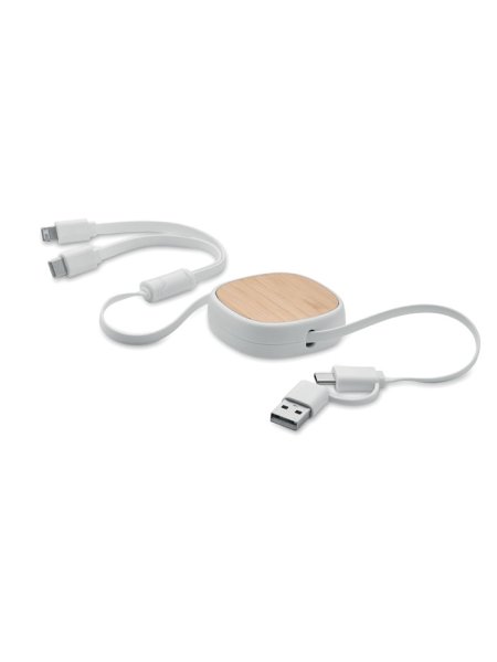 Einziehbares USB-Ladekabel